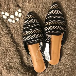 NWT - Patterned Mules